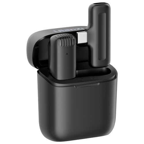 Système de microphone sans fil Ulanzi J11 avec 1 mini récepteur et 1 clip-on de remplacement pour les smartphones iPhone 14/13/12/11