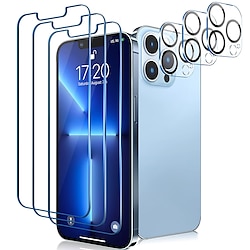 3 ensembles Téléphoner Protection Écran  Protecteur D'objectif D'appareil Photo Pour Apple iPhone 14 Pro Max iPhone 13 Pro Max 12 Mini 11 Verre Trempé Haute Définition (HD) Anti-Rayures Anti-Traces miniinthebox