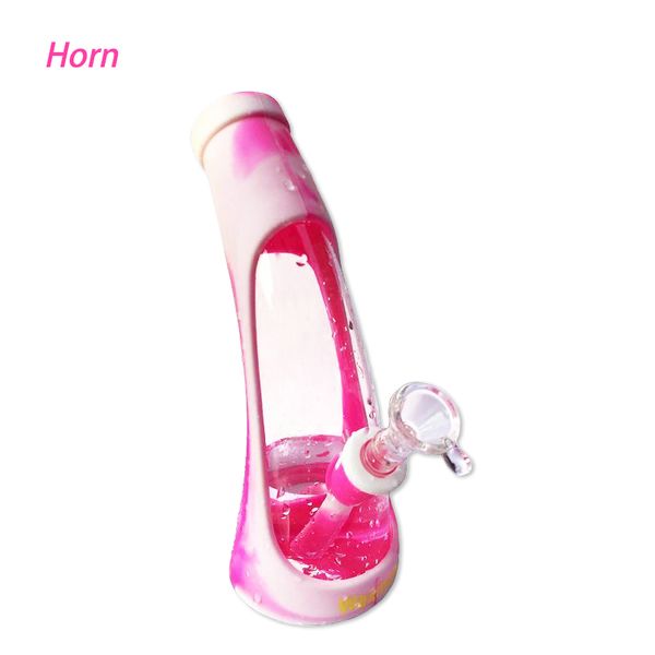 Waxmaid 8.5 inches Glass Bong hookahs silicone water pipe Dab Rigs bubbler oil rigs ship from US local warehouse