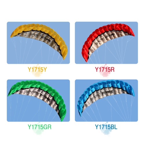 Outdoor Sports 2.5m Power Soft Kite Dual Line Stunt Parafoil Kite with Handle 30m Line