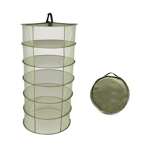Estante de secado plegable de canasta colgante de 6 capas
