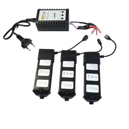 MJX Bugs 5W Cargador de batería con 3 baterías