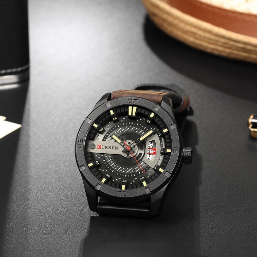 Relojes CURREN Fashion Genuine Leather Men