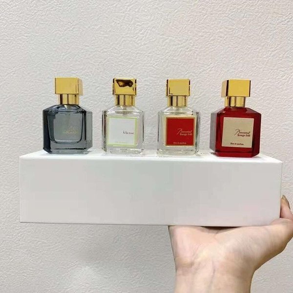 2022 lasting fresh fragrance Perfume 4pcs set 30ml Vaporisateyr Natural Spray Red 540 ebony silk oud satin heart rouge 540 parfum kit fast free delivery