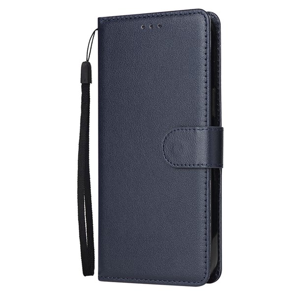 Flip Back Cover PU Leather phone Cases For 13 pro max mobile protective case BLUE 50PCS