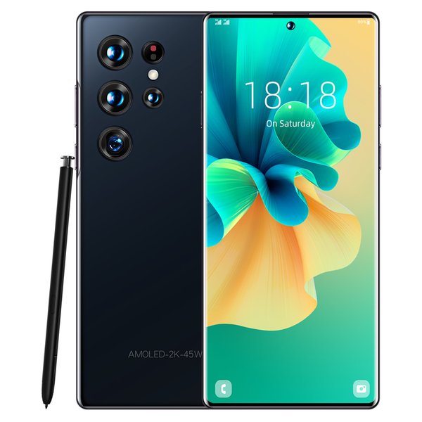 Global Version Phone Original Android Smartphone 7.3 Inch Cellphone Dual SIM HD Camera 512GB Cell Mobile Smart Face ID Unlock 4G