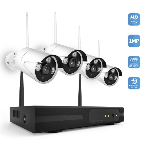 K9604 4CH NVR + 4 Cámaras NVR inalámbrico Kit