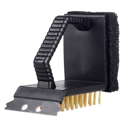 Grattoir de gril de brosse de nettoyage de barbecue 3 en 1