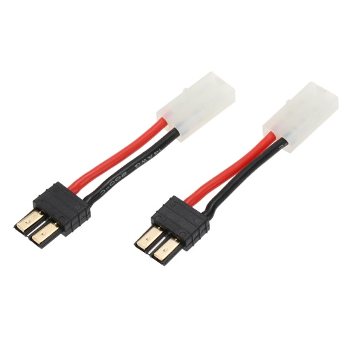 Remplacement de 2PCS pour la prise mâle TRX à la tête femelle de la tête Tamiya pour la charge de batterie Lipo de voiture RC