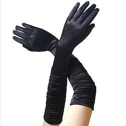 Audrey Hepburn The Great Gatsby 1950s 1920s Cocktail Dress Vintage Dress Gloves Long Gloves Women's Teen Costume Vintage Cosplay Party Prom Gloves Christmas Lightinthebox