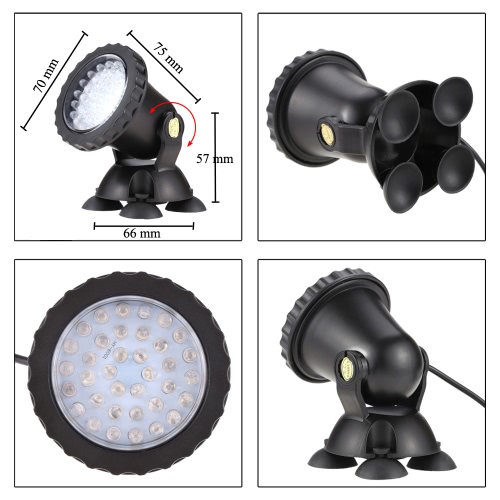 1.5W 36LED RGB Change Dimmable Spotlight Aquarium Light