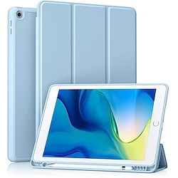 Case Cover For iPad Pro 12.9'' 5th iPad 10.2'' 9th 8th 7th iPad Air 5th 4th iPad Pro 4th 12.9'' iPad mini 6th iPad Pro 11'' 3rd with Pencil Holder Trifold Stand Magnetic Solid Colored Case for Apple Lightinthebox