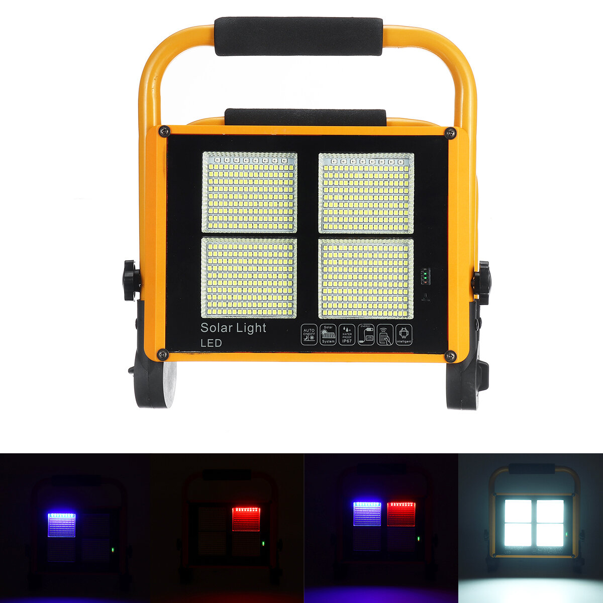 200W LED Solar Flood Light 2835 White Light Flood Outdoor Garden Lamp