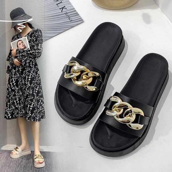 Slippers Niche Design Sense Sandals And Women's Outer Wear Thick Bottom 2021 Summer Ins Tide Beach Flip Flops
