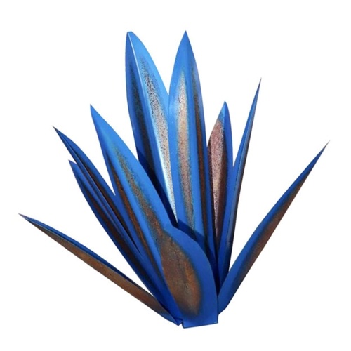 Nouveaux ornements de plantes d'agave d'art de fer transfrontaliers Royalblue 65 cm