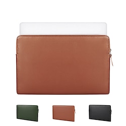 Sacoche ordinateur portable 13 15.6 pouce Compatible avec Macbook Air Pro, HP, Dell, Lenovo, Asus, Acer, Chromebook Notebook Waterproof Anti-Chocs faux cuir Couleur unie pour Bureau miniinthebox
