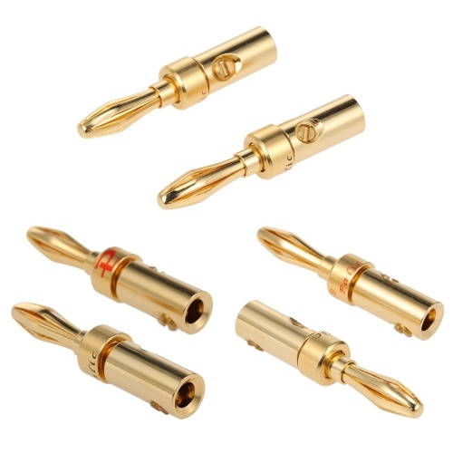 Conector tipo banana Conector tipo banana resistente a la corrosión para amplificador de audio y video Cable de altavoz Jack