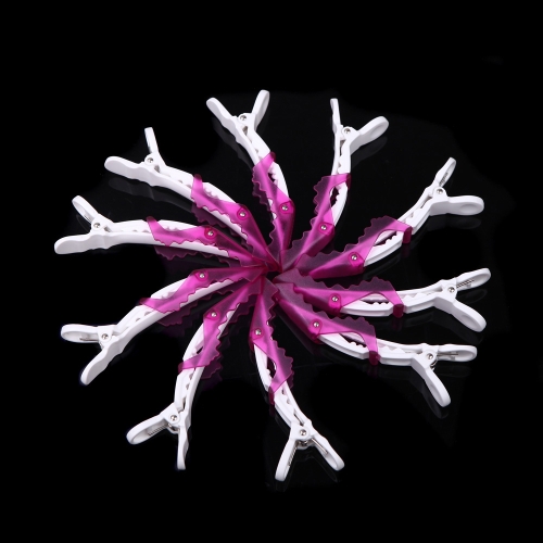 10Pcs Plastic Crocodile Hairdressing Sectioning Clamp Hair Styling Hair Clip