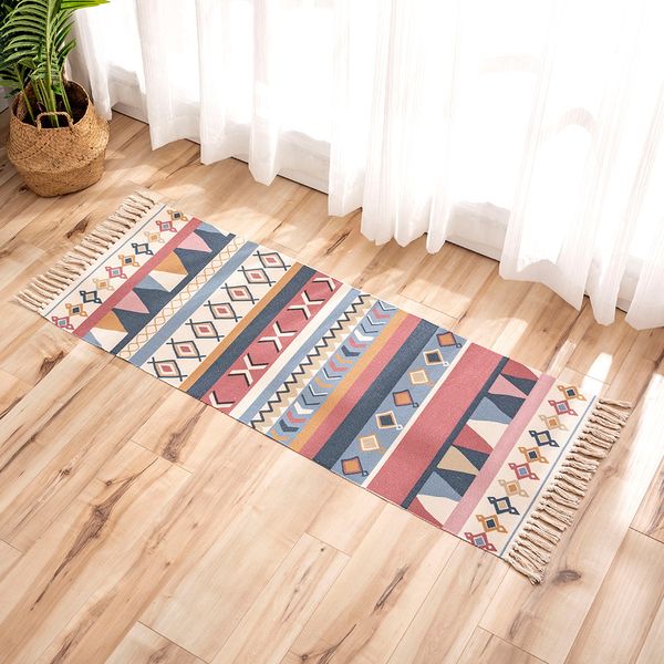 Soft Tassel Home Retro Carpets Table Runner Door Mat Mandala rugs Home living room Carpets Table Runner Door Mat Home Decoration