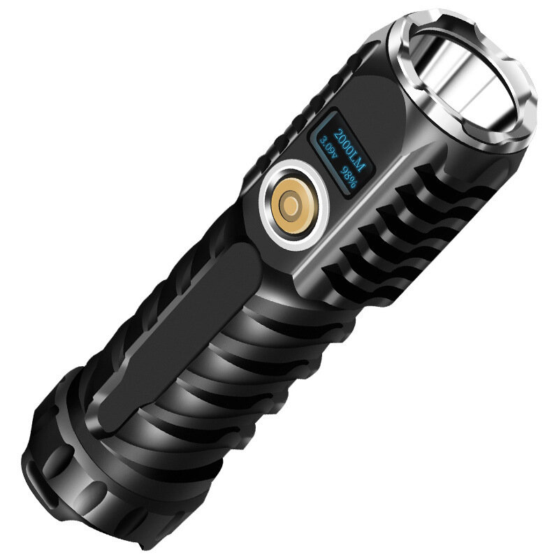 Skyfire P90 40W 3500m+ 7 Modes Waterproof Type-C Rechargeable Zoomable Flashlight Built In Battery