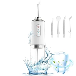 4 In 1 Water Flosser For Teeth Cordless Water Flossers Oral Irrigator With DIY Mode 4 Jet Tips Tooth Flosser Portable And Rechargeable For Home Travel For Men And Women Daily Teeth Care Lightinthebox