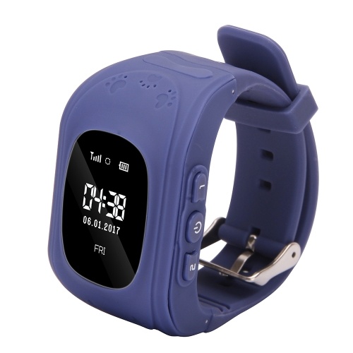 Pantalla OLED de 0.96 pulgadas para niños Smart Watch Phone para niñas Niños Regalos para niños Localizador de localización por GPS SmartWatch con ranura para tarjeta SIM Monitor remoto Ubicación en tiempo real Llamada Anti-perdida Alarma SOS Podómetro Ad