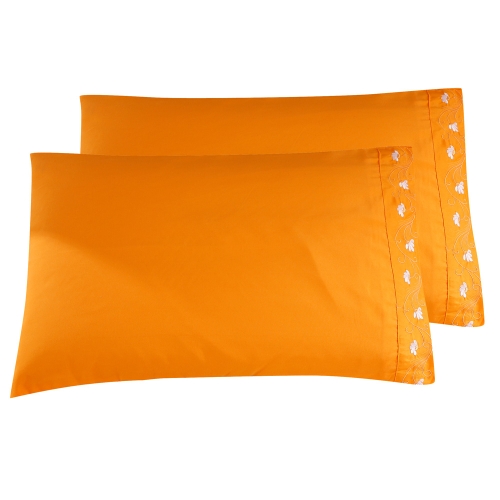Cómodo Color Puro Con Decoración Especial Lotus Bordado Estándar Almohada Facial & Cuidado De La Piel 100% Poliéster Inicio De Cama Almohada Cubierta