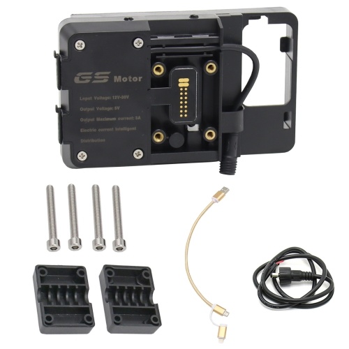 Accessoires de support de navigation de téléphone portable avec chargeur USB pour BMW R1200GS LC Adventure S1000XR R1200RS