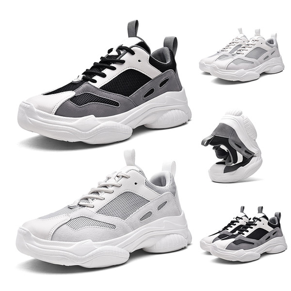 Top Fashion running shoes for me women Leather Mesh Light weight casual shoes sport sneakers Homemade brand Made in China size 39-44