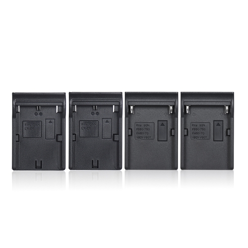 Andoer LP-E6 LP-E6N NP-F970 Cargador de Batería de 4 Cámaras Digitales con Pantalla LCD para Canon 5D 5DS 5DSR 6D 7DII 80D 70D para Sony NP-F550 F750 F950 NP-FM50 FM500H