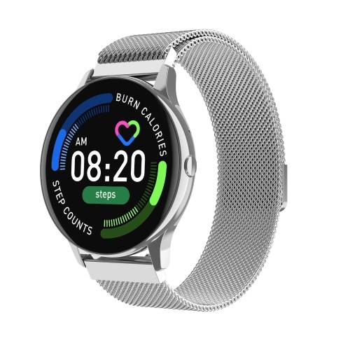 Montre de sport intelligente S8 avec bracelet intelligent tactile de 1,28 pouce