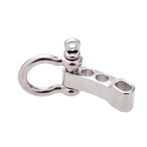 10 PCS O Shape Stainless Steel Adjustable Adjuster Anchor Shackle Outdoor Rope Paracord Bracelet Buckle