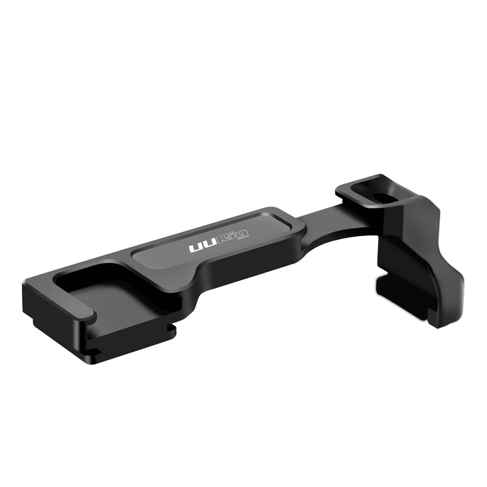 UURig R038 Dual Hot Shoe Camera Extension Mount Bracket Vlog Microphone LED Light Extend Stand for Canon M6 Mark II