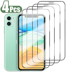 [3 paquet] [Lot de 4] Téléphoner Protection Écran Pour Apple iPhone 14 Pro Max 14 Plus 13 12 11 Pro Max Mini SE Verre Trempé Haute Définition (HD) Dureté 9H Compatible 3D Touch Accessoire de Téléphone miniinthebox