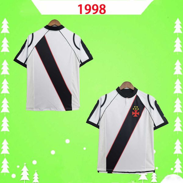 DA GAMA 1998 retro soccer Jersey 98 Vintage football shirts home away third white black thai qualtiy Mens Adults classic Uniform top