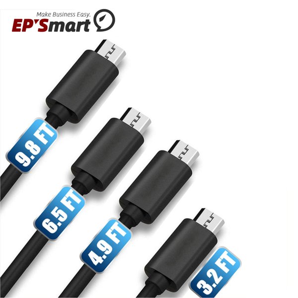 Premium 2A High Speed Micro USB Cable Type C Cables Powerline 4 Lengths 1M 1.5M 2M 3M Sync Quick Charging 2.0 For Samsung Galaxy S21 Note20 Ultra A52 Android Smart Phone