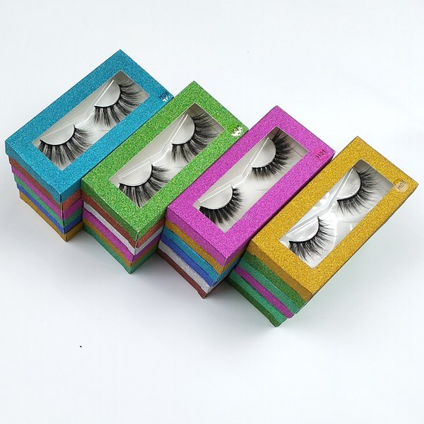 wholesale 3d mink false eyelashes 10 Style fluffy wispy fake lashes natural long makeup lash extension Pack in bulk