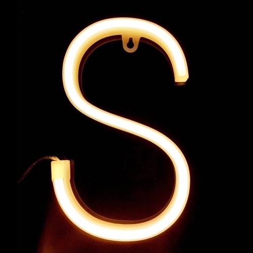 26 Letter LED Lamp Operado con pilas A-Z Forma Warm White