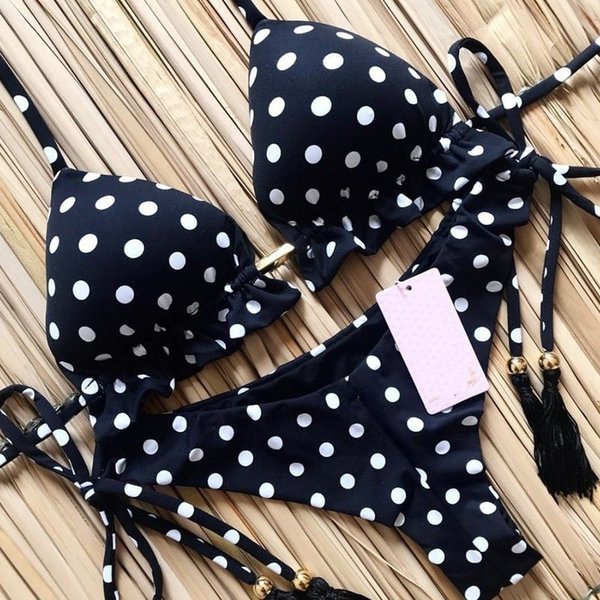 Sexy Floral Print Textile Bikinis Striped Textile Patchwork Swimsuit Women Bandage Bikini Set Swimwear Brazilian Beachwear New Bathing Suit