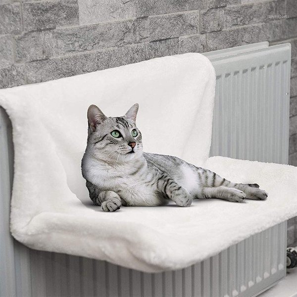Pet Cat Bed House Animal Hammack Radiator Hanging Winter Fleece Litter Mat Basket Hammocks Iron Frame Sleeping For Cats Beds & Furniture1