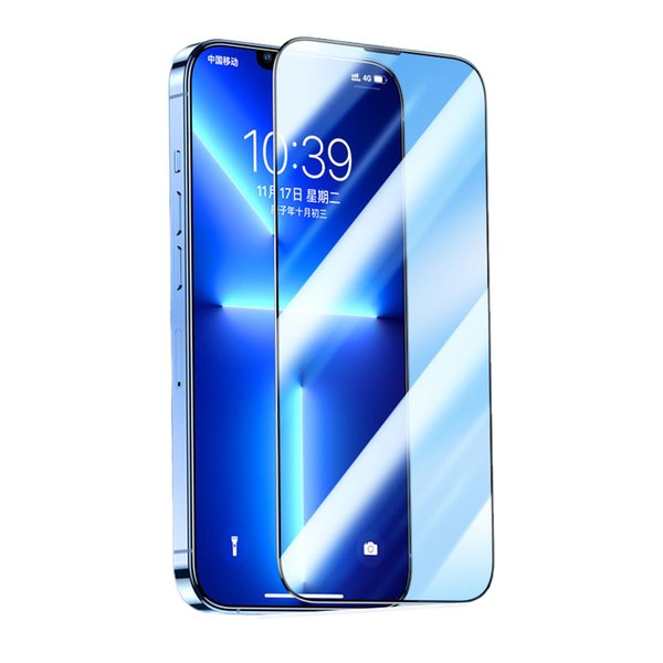 HD 9H Hardness Anti-static Tempered Glass Phone Screen Protector for iPhone 12 13 Pro Max 11 XS XR Full coverage Non-porous and dust-proof Transparent Glossy Washable