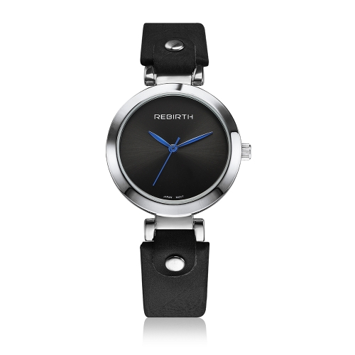REBIRTE mujeres de moda relojes 3ATM cuarzo resistente al agua Casual mujer Simple reloj de pulsera Relogio Feminino