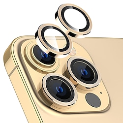 1 Set Phone Camera Lens Protector For Apple iPhone 14 Pro Max Phone 13 Pro Max 12 11 X XR XS Max 8 7 Tempered Glass Aluminum alloy 9H Hardness High Definition Scratch Proof Phone Accessory Lightinthebox
