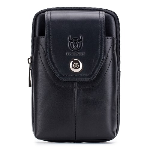 Pochette de ceinture en cuir pour hommes sac banane pochette de téléphone avec boucle de ceinture