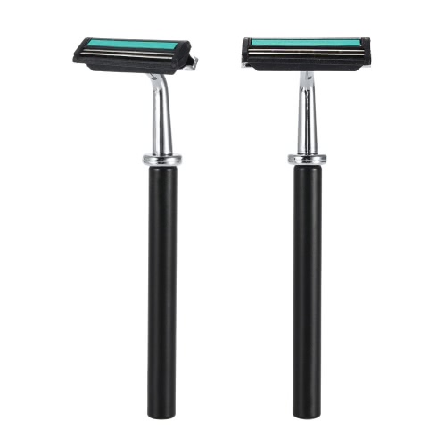 4 In 1 Men's Shaving Razor Set Dry & Wet Male Black Facial Cleaning Tool Shaving Holder + Razor + Soap Bowl + Badger Brush