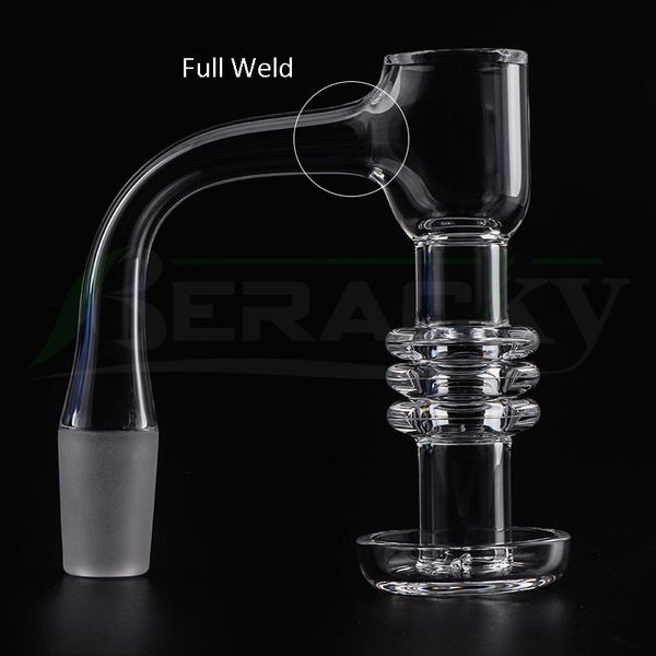 Beracky Full Weld Beveled Edge Smoking XXL Heat Retainer Terp Slurper Quartz Banger For Rigs