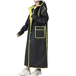 eva imperméable imperméable poncho de pluie réutilisable unisexe hommes femmes long clair vêtements de pluie miniinthebox