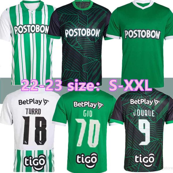 2022 2023 Atletico Nacional Medellin Soccer Jersey Gio Andrade D.Pabon J.Duque Turro J.Barera 22 23 Home Away Third Atletico Nacional