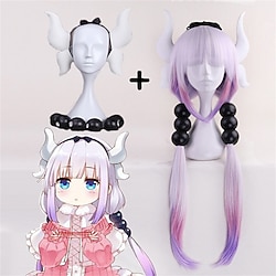 Miss Kobayashi's Dragon Maid Cosplay Wig Kanna Kamui Heat Resistant Synthetic Halloween Kobayashi San Chi No Maid Dragon Wigs Lightinthebox