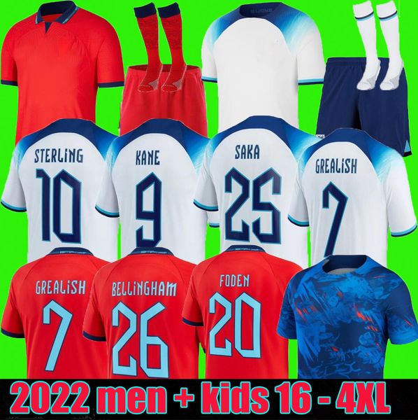fans player 2022 KANE STERLING soccer jerseys ENGLAnDs 22 23 RASHFORD SANCHO GREALISH MOUNT FODEN HENDERSON MAGUIRE football shirt WOMEN men kids kit